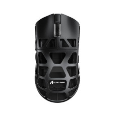 ATTACK SHARK R3 46g Superlight Magnesium Alloy Wireless Gaming Mouse, BT/2.4Ghz/Wired Computer Mouse, 8000Hz Wireless Polling Rate, PAW3395 26K DPI Optical Sensor Programmable Mice for Win/Mac(Black)